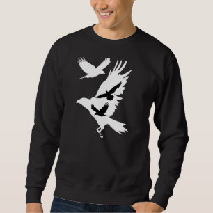 Kraaien in vliegende rog Raven Blackbird Bird Orni Trui