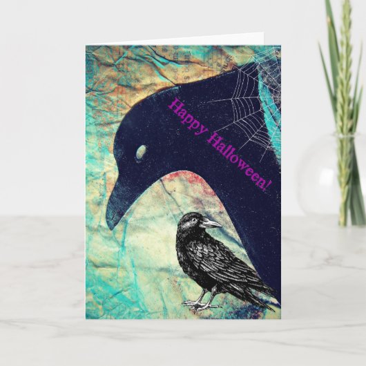 Kraaien voor Halloween Kaart (Voorkant)