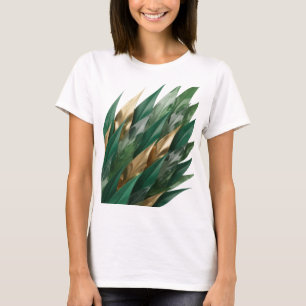 Kraakhelder Zilver Gouden BLAJEREN Artistiek Motie T-shirt