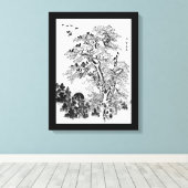 Kraakkudde op zonsopgang canvas afdruk (Insitu (Houten vloer))