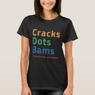 Kraakt Stippen Bams, zijn Mahjong Time Mahjong Soc T-shirt
