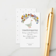 Kraam Moeder Gans Wilde Bloemen Luier Raffle
