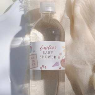 Kraamafgeleverde Baby Boerenmarkt Baby Borrel Waterfles Etiket