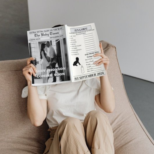 Kraamcadeau aankondiging baby shower