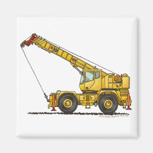 kraan Alle Terrain Hydraulic Construction Magnets Magneet