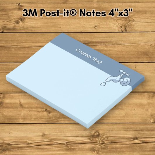 Kraan die drupt post-it® notes