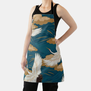 Kraan en golf, Japans ontwerp Schort