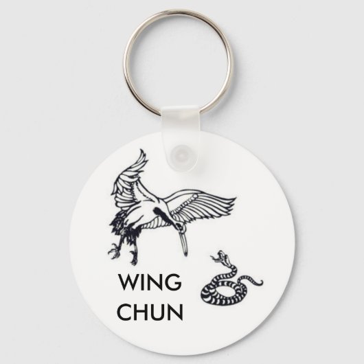 kraan en slang, WING, CHUN Sleutelhanger (Voorkant)