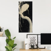 kraan in de sneeuw poster (Thuiskantoor)