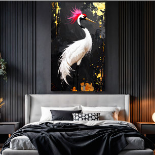 Kraan Kunst - Hedendaagse Aziatisch-Geïnspireerde Canvas Afdruk