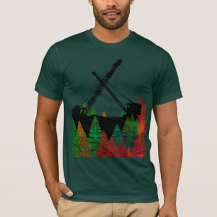 KRAAN OPERATOR  CRAWLER CRANE ART HERFST T-SHIRT