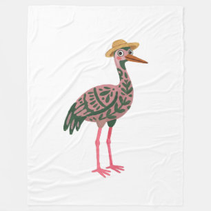 Kraan Zonnekap Dekbed - Stof Roze Folk Art Fleece Deken