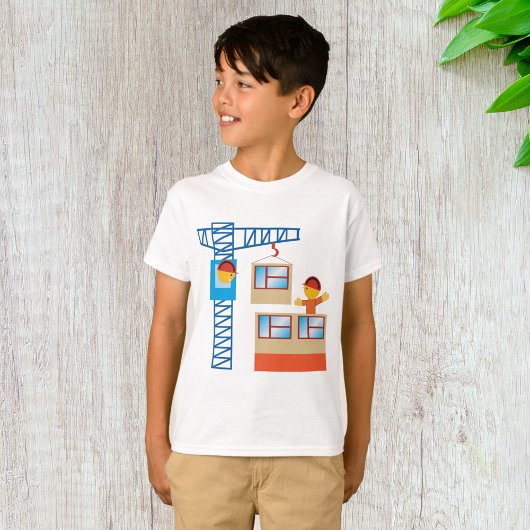 kraanbediener en bouwwerker t-shirt