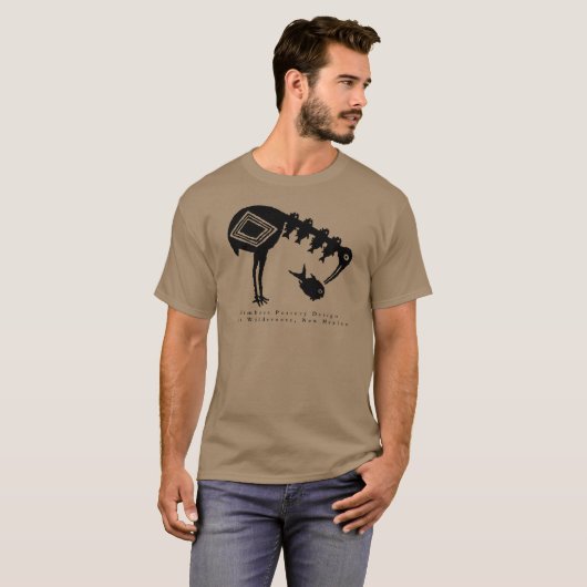 Kraanbeitsen - Mimbres Pottery Design T-Shirt (Voorkant volledig)