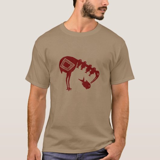 Kraanbeitsen - Mimbres Pottery Design T-shirt (Voorkant)