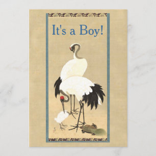  kraanfamilie Foto geboorteaankondiging Aankondiging