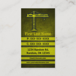 Kraangeel grunge aangepaste visitekaartjes