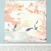 kraanland canvas afdruk (Insitu (Houten vloer))