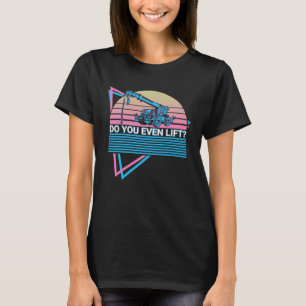 Kraanmachinist Retro doe je zelfs optillen T-shirt