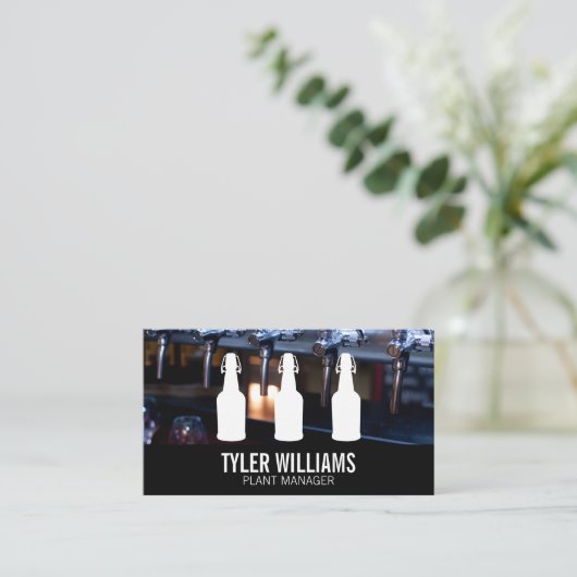 Kraantjes | Flessen Visitekaartje (Staand voorkant)