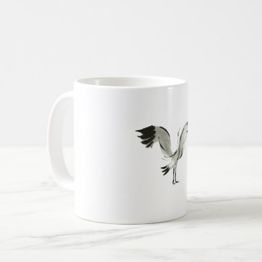 Kraanvogel Koffiemok (Voorkant links)