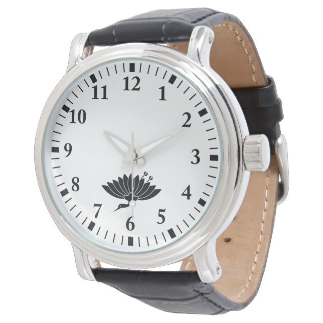 kraanvormig chrysanthemum horloge (Gekanteld)