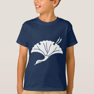 kraanvormig inkgoblad t-shirt