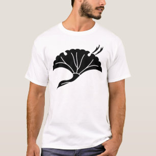 kraanvormig inkgoblad t-shirt