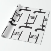 Kraanwater Symbool Cadeaupapier (Uitgerold)