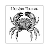 Krab #1 Tekening Naam Rubberstempel (Afrduk)