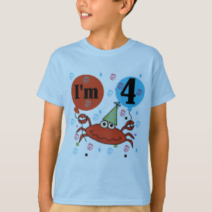 Krab 4e verjaardag Tshirts en geschenken