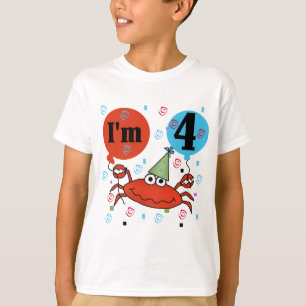 Krab 4e verjaardag Tshirts en geschenken