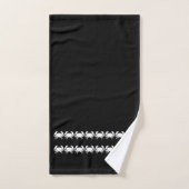 Krab Bath Black en white handdoekset Bad Handdoek (Handdoek)