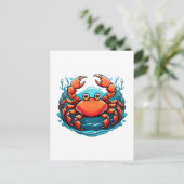 krab briefkaart (Staand voorkant)
