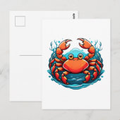krab briefkaart (Voorkant / Achterkant)