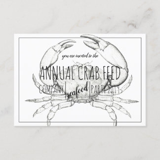 Krab Feed Party Beach Party Kaart