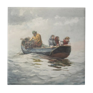 Krab Gevist (door Winslow Homer) Tegeltje