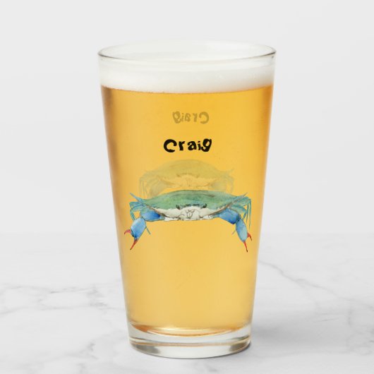 krab glas (Voorkant gevuld)