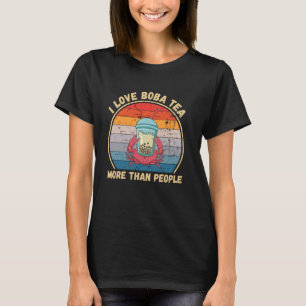 krab Ik hou meer van Boba Tea dan van mensen Boba T-shirt