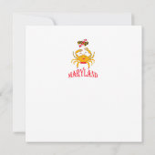 Krab in Maryland Kaart (Achterkant)