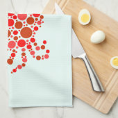 Krab in Stippen Theedoek (Quarter Fold)