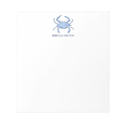 Krab Kust Chique Note Pad Notitieblok (Voorkant)