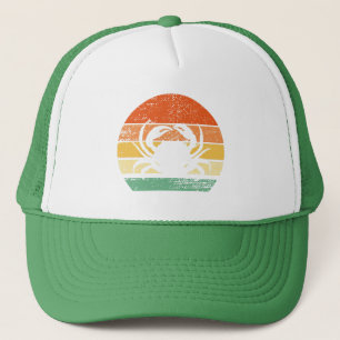  krab liefhebber grappige krab retro trucker pet