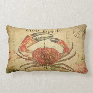  krab Lumbar Pillow Carte Postale Kussen