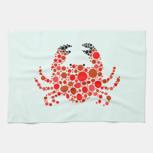 Krab Met Stippen Theedoek