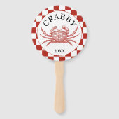 Krab of zeevruchten Kook Handwaaier (Achterkant)