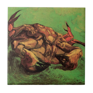 Krab op Zijn Rug door Vincent van Gogh Tegeltje