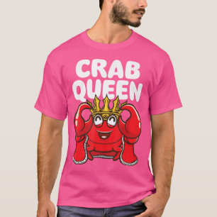 Krab Queen Animal Whisperer Hunting Gevist Crusta T-shirt
