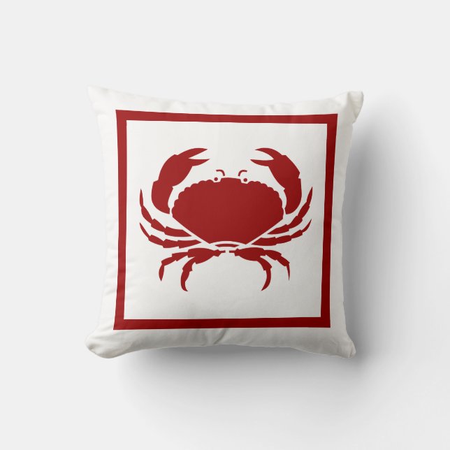 KRAB rood kussen (Voorkant)