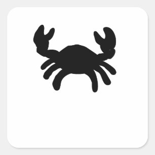 Krab Silhouet Sticker